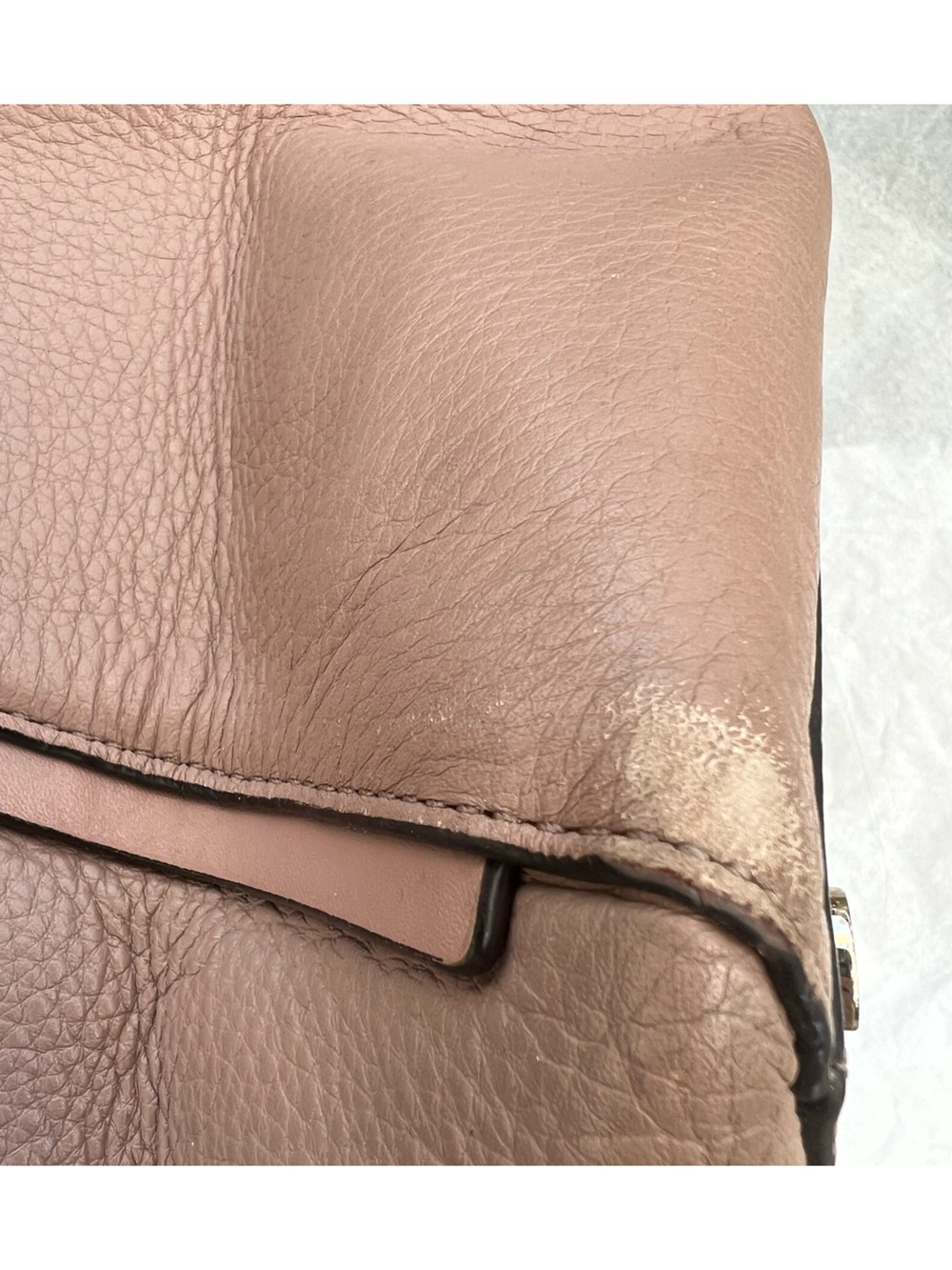 Michael Kors large mauve pebbled leather shoulder bag - Picture 6 of 16